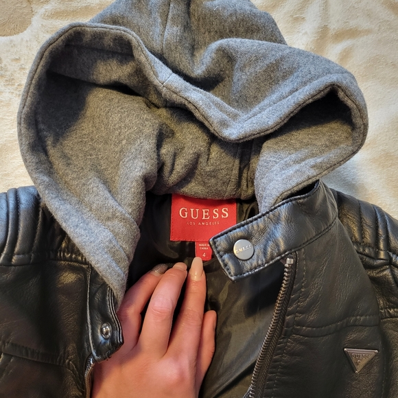 Guess Boys PU Leather Jacket - Picture 2 of 3